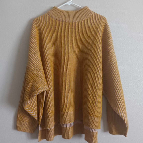 TOPSHOP NEW Mustard Funnel Neck Jumper Sweater - Picture 6 of 11